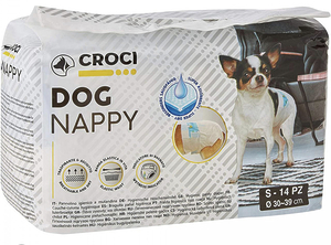 Підгузки  для собак Croci Dog Nappy S 2-3 кг 30-39 ​​см 14 шт C6020380