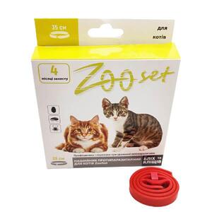 Нашийник ZooSet (Зоосет) протипаразитарний для котів, 35 см