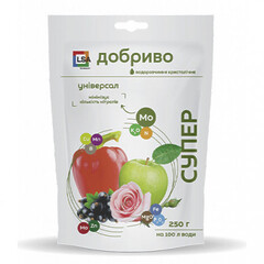 Добриво водорозчинне кристалічне Супер Універсал 250г