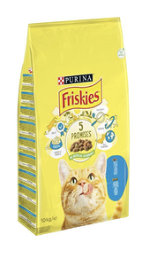 Сухий корм для котів Friskies Cat з лососем та овочами