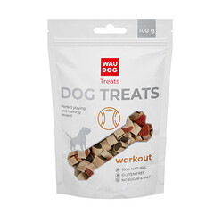 Ласощі для собак WAUDOG Treats "Кольорові курячі суші", 100 г