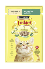 Friskies Шматочки у підливці з качкою для котів