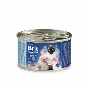 Brit Premium by Nature Cat форель з печінкою 200g