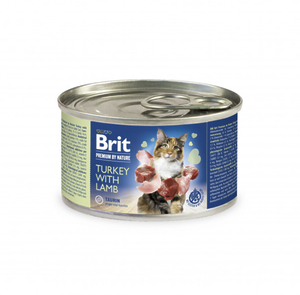 Brit Premium by Nature Cat індичка з ягням 200g