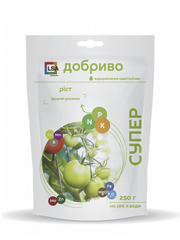 Добриво водорозчинне кристалічне Супер Ріст 250 г