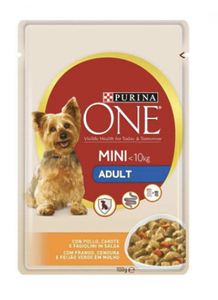 Purina ONE Mini Adult Вологий корм з куркою та морквою для собак малих порід