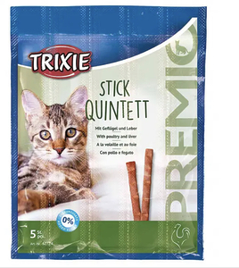 Ласощі Trixie для котів Тріксі Преміо "Quadro-Sticks"  5г 