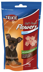 Ласощі для собак Trixie «Flowers» 75 г (курка та ягня)