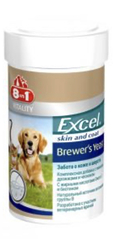 Пивні дріжджі 8in1 Excel «Brewers Yeast» 1430 таблеток (для шкіри та шерсті)