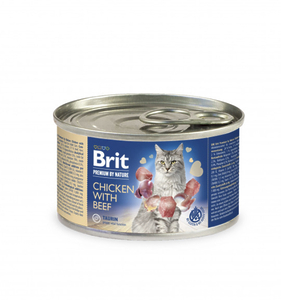 Brit Premium by Nature Cat курка з яловичиною 200g