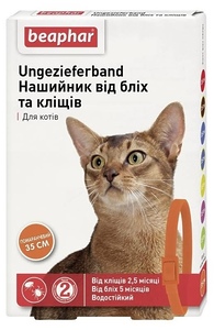 Нашийник Beaphar від бліх і кліщів для кішок 35 см