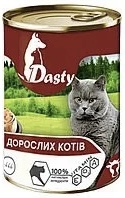 Повноціний вологий корм для дорослих кішок Dasty 415 г