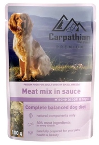 Carpathian Pet Food Мясне асорті в соусі 100г