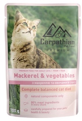 Carpathian Pet Food з Макреллю і овочами в соусі 100 г