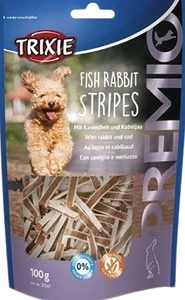 Ласощі для собак Trixie  Premio Fish Rabbit Stripes з кроликом і тріскою 100 г 