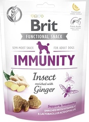 Ласощі для собак Brit Care Immunity комахи з імбиром 150 г