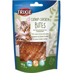 Ласощі Trixie Premio Catnip Chicken Bites для котів, з курячим філе та котячою м'ятою, 50 г