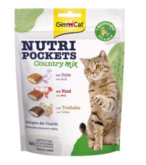 Ласощі для котів GimCat Nutri Pockets Кантрі мікс 150 г (повсякденний)