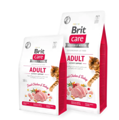 Brit Care Cat для активних улюбленців ADULT ACTIVITY SUPPORT 400 г (курка та індичка)