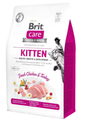 Brit Care для кошенят 2 кг з куркою та індичкою