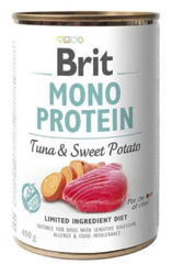 Вологий корм консерви для собак Brit Mono Protein Tuna & Sweet Potato 400 г (тунець та батата)