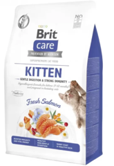 Сухий беззерновий корм для кошенят Brit Care Cat Grain Free Kitten Gentle Digestion Strong Immunity 400 г (лосось)