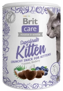 Ласощі для кошенят Brit Care Crunchy Cracker Superfruits 100 г - курка, кокос і чорниця