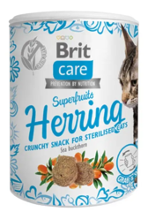 Ласощі для котів Brit Care Superfruits Herring 100 г - оселедець