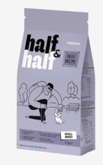 Корм сухий Half&Half для дорослих собак маленьких порід із яловичиною