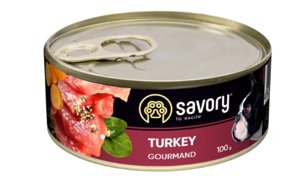 Вологий корм для собак Savory Adult - індичка