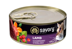 Вологий корм для котів Savory Sterilized - ягня