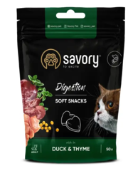 Ласощі для котів Savory Digestion 50 г - качка з тим'яном