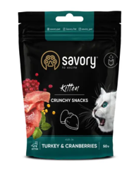 Ласощі для кошенят Savory Kitten 50 г - індичка з журавлиною