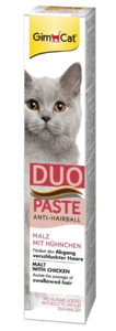 Ласощі паста для котів GimCat Duo Paste Anti-hairboll 50 г - курка та мальт