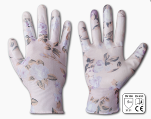 Рукавички захисні NITROX FLOWERS нітрил, розмір 8, RWNF8