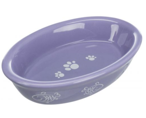 Миска Trixie для котів, овальна, керамічна, 15х10 см, 200 мл