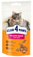 Клуб 4Лапи подушечки з яловичиною для дорослих котів 60г