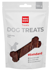 Ласощі для собак WAUDOG Treats "Качине в'ялене м'ясо", 100г