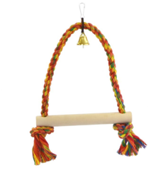 Гойдалка для середніх папуг з бавовною Д002/6