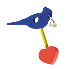 Пташка на жердинку з дзвоником Д004/3