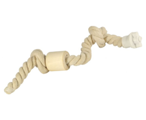 Канат для лазіння 2 вузли, бавовна, дерево (14мм / 25см) Д023/7