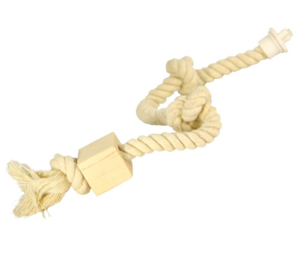 Канат для лазіння 3 вузли , бавовна, дерево (14мм / 35см) Д023/8