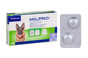 Таблетки для собак Virbac Milpro(Мілпро) від 5 до 25 кг (1табл)