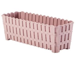 Вазон балконий бамбук 40см (антрацит/бежевий/білий/коричневий)