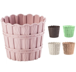 Вазон для квітів Ротанг 1,2л (антрацит/бежевий/білий/коричневий)