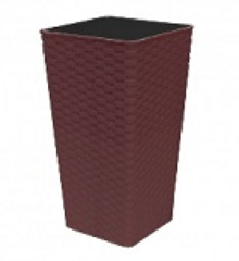 Вазон Ротанг квадр. 16*16*30 (кольори в асортименті)