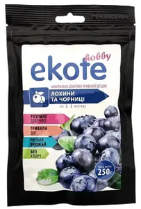 Добриво Ekote для лохини та чорниці 2-3 міс NPK 16+09+15 Гранульоване добриво тривалої дії