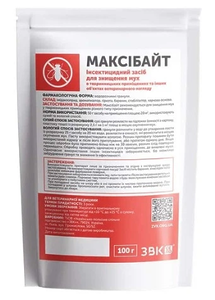 Максібайт засіб для знищення мух та інших синантропних комах 100г